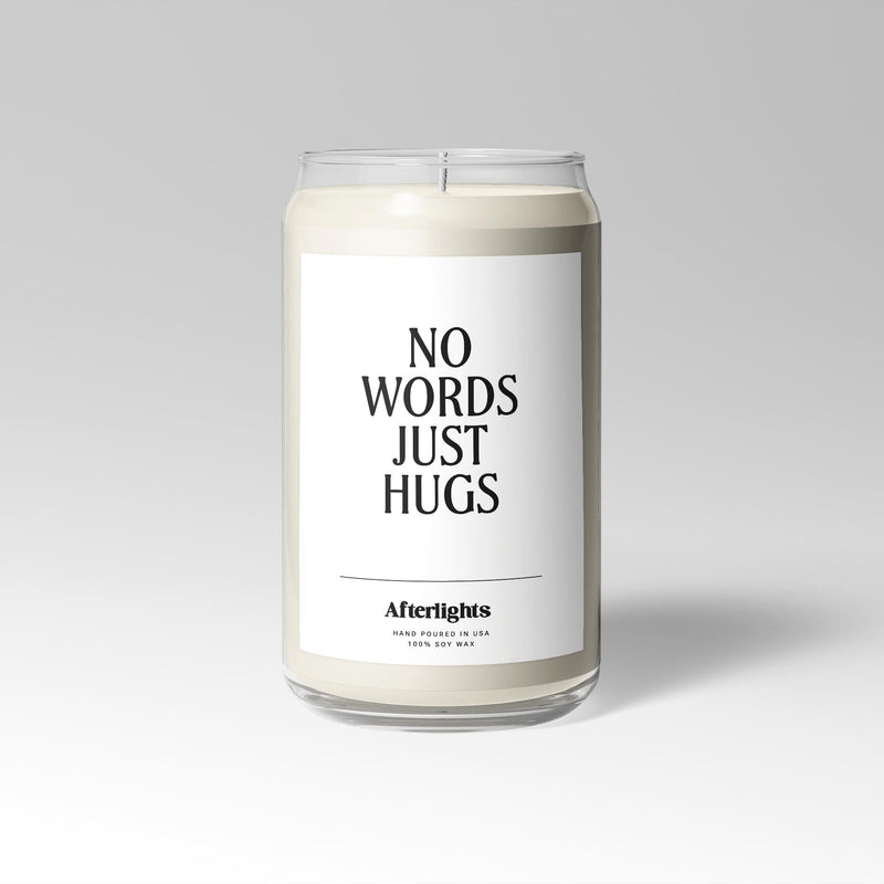 No Words Just Hugs - Afterlights natural soy wax memorial candle