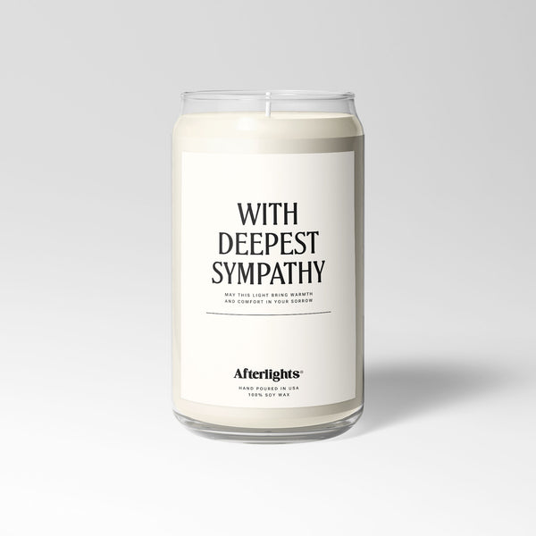 With Deepest Sympathy Candle - Bereavement Gift